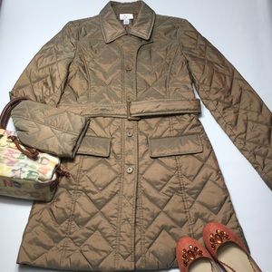 Loft Iridescent Gold Rain, Trench, Puffer Coat